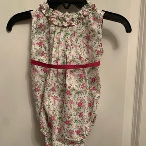 Elephantito floral pleated romper